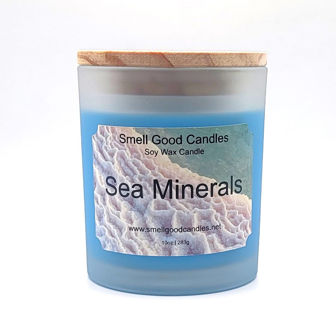Sea Minerals 10oz Scented Soy Wax Candle - Fresh Coastal Aroma