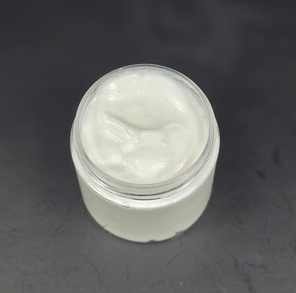 Cooling whipped body lotion for sinus relief and congestion comfort