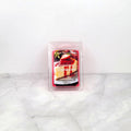Handcrafted soy wax melt with strawberry and vanilla scent