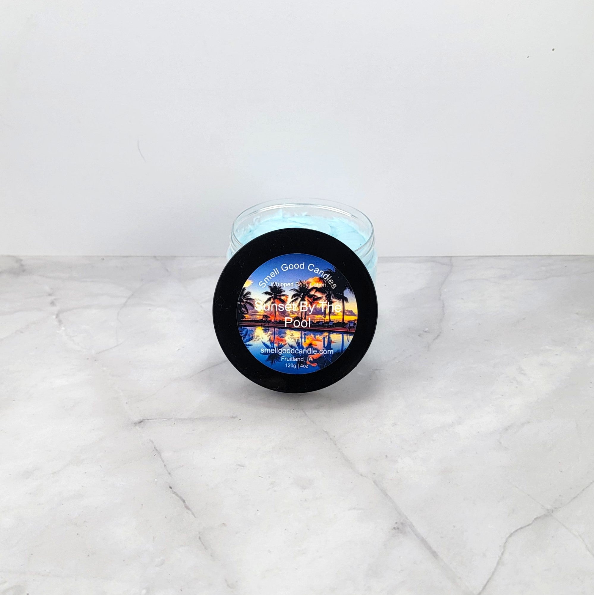 Sunset By The Pool whipped body lotion jar