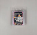 Packaged candle labeled 'Sweater Weather' on a gray background