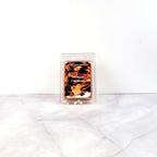 Tobacco Caramel soy wax melt with earthy patchouli and vanilla