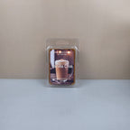 Packaged vanilla chai wax melt on a neutral background