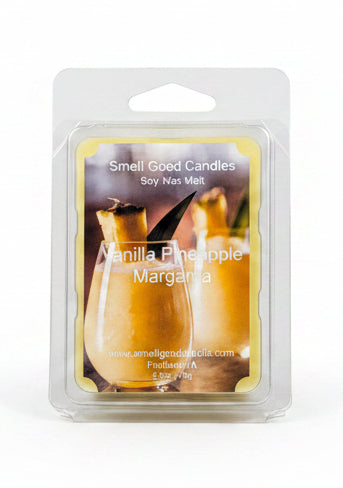 Vanilla Pineapple Margarita Soy Wax Melt with pineapple, citrus, coconut, vanilla, and tropical fragrance notes