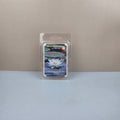 Packaged water lily wax melt on a neutral background
