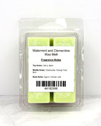 Bright citrus soy wax melt with basil, mint, and chamomile