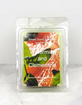 Watermint and Clementine soy wax melt with citrus and herbal notes
