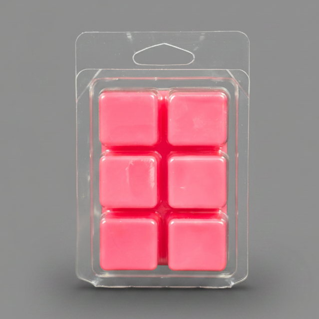 A Thousand Wishes Soy Wax Melt cubes in hand-poured soy wax clamshell packaging