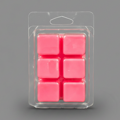 A Thousand Wishes Soy Wax Melt cubes in hand-poured soy wax clamshell packaging