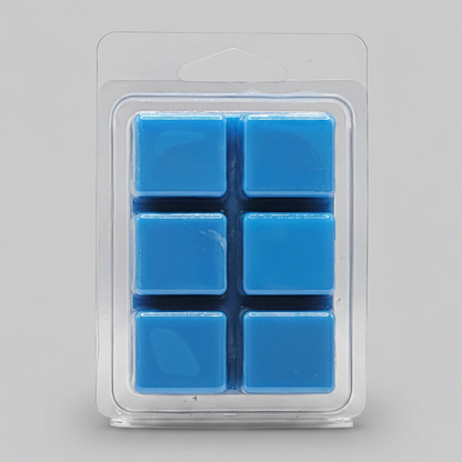 Cowboy Soy Wax Melt cubes in hand-poured soy wax clamshell packaging