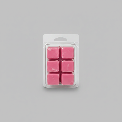 Japanese Cherry Blossom Soy Wax Melt cubes in hand-poured soy wax clamshell packaging