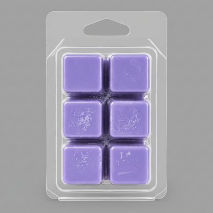 Lilac soy wax melt with six wax cubes, handcrafted floral home fragrance wax melt