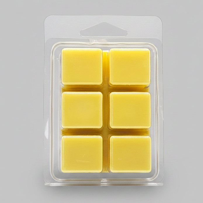 Monkey Farts Soy Wax Melt cubes in hand-poured soy wax clamshell packaging