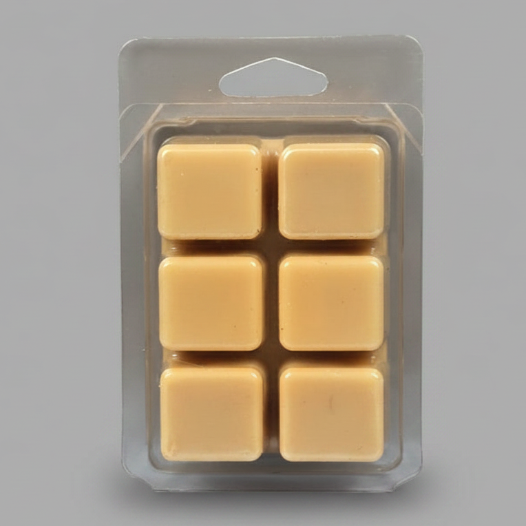Pumpkin Spice Buttercream soy wax melts with six break-apart wax cubes and long-lasting fall fragrance