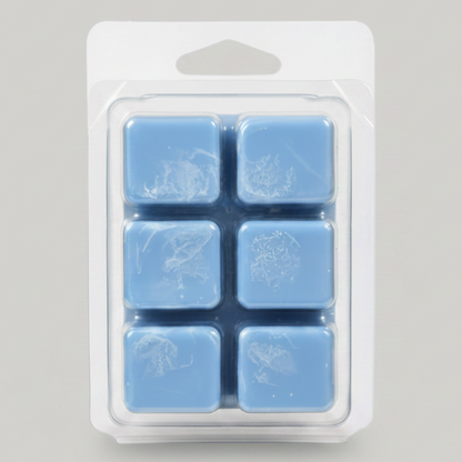 The Perfect Man Soy Wax Melt cubes in hand-poured soy wax clamshell packaging